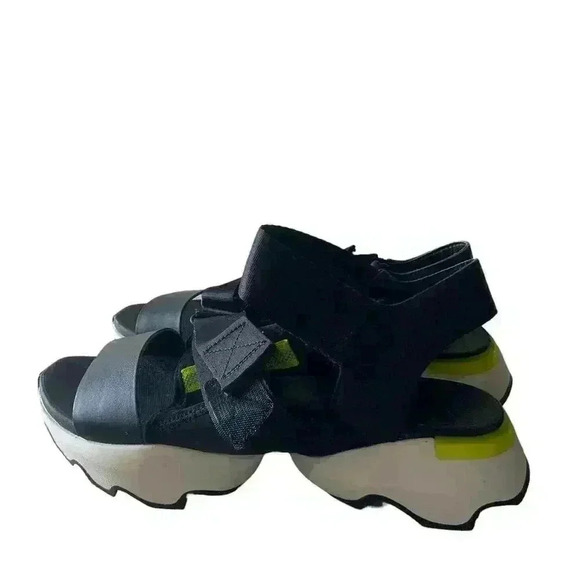 Sorel Kinetic Impact Black Shoes Women's Size 9 Ankle Strap Sandals - Picture 5 of 10